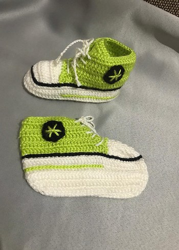 kız Bebek Örgü Patik - Görsel 3