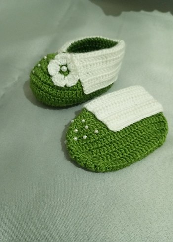 kız Bebek Örgü Patik - Görsel 2