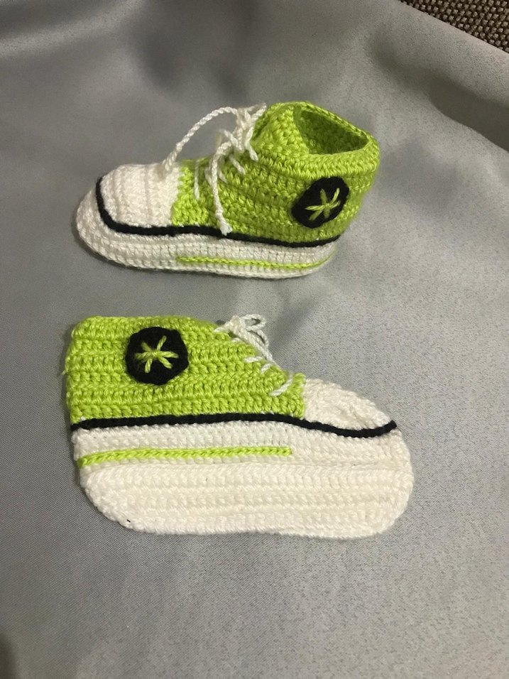 kız Bebek Örgü Patik - Görsel 3