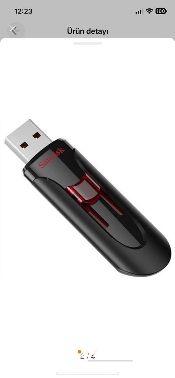 SanDisk 64 GB USB 3.0 Flash Bellek Siyah - Görsel 2