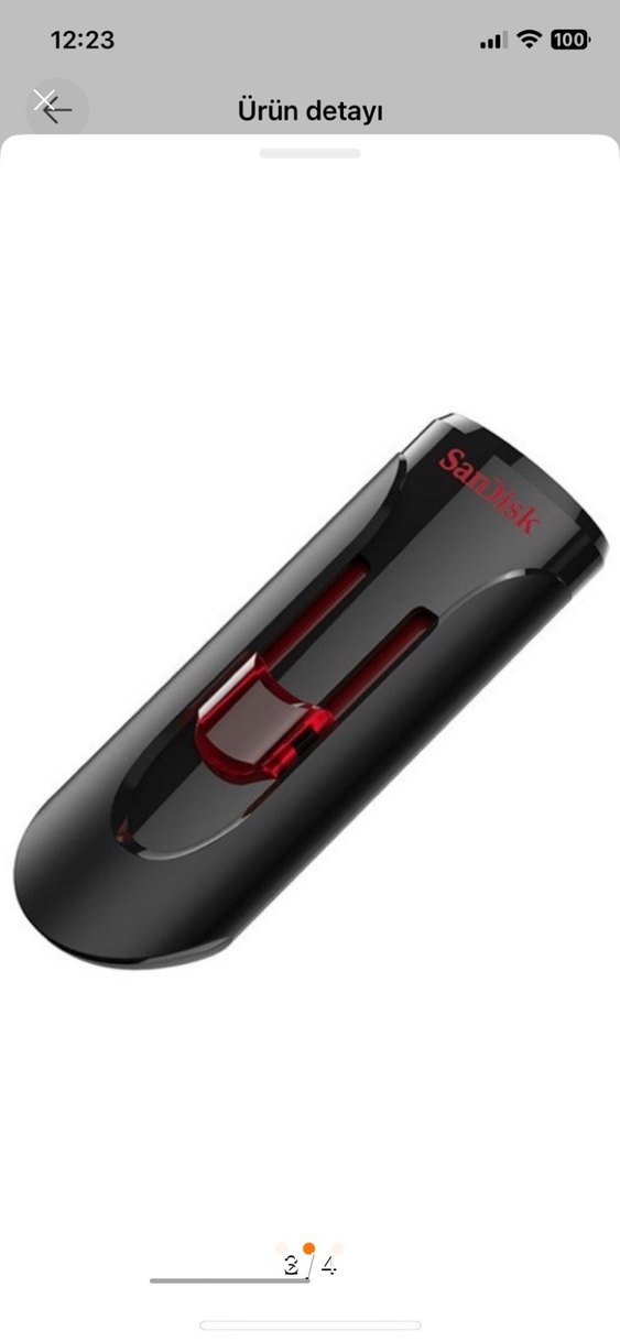SanDisk 64 GB USB 3.0 Flash Bellek Siyah - Görsel 3