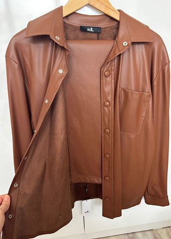 Kadın Kahverengi Deri Regular Fit Pantolon - Görsel 5