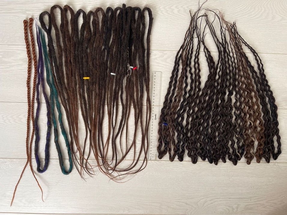 Kahverengi Örgülü Bohem Saç Aksesuarı - Görsel 4