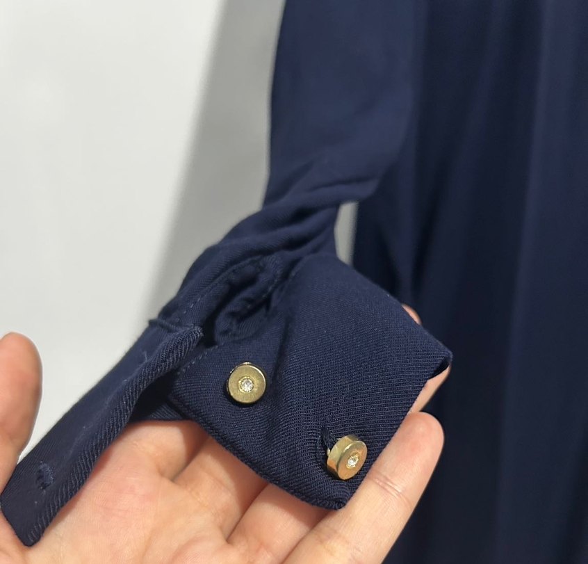 Kadın Lacivert Uzun Kollu Salaş Tunik - Görsel 2