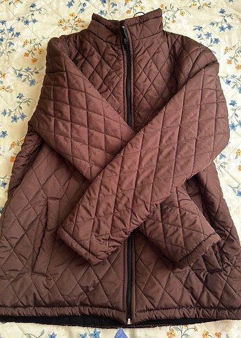 Unisex Kahverengi Fermuarlı Mont - Görsel 3