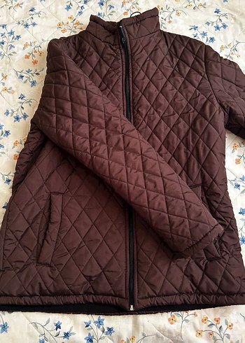 Unisex Kahverengi Fermuarlı Mont - Görsel 2