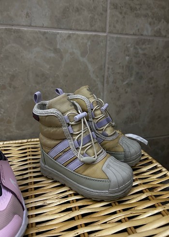 Kız Çocuk Bej Gri Sokak Stili Bot - Görsel 2