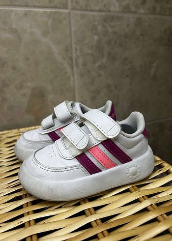 Kız Çocuk Beyaz Cırt Cırtlı Spor Ayakkabı - Görsel 2