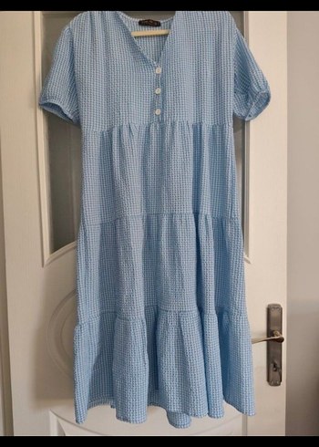 deniz kızı marka pötikare elbise - Görsel 5