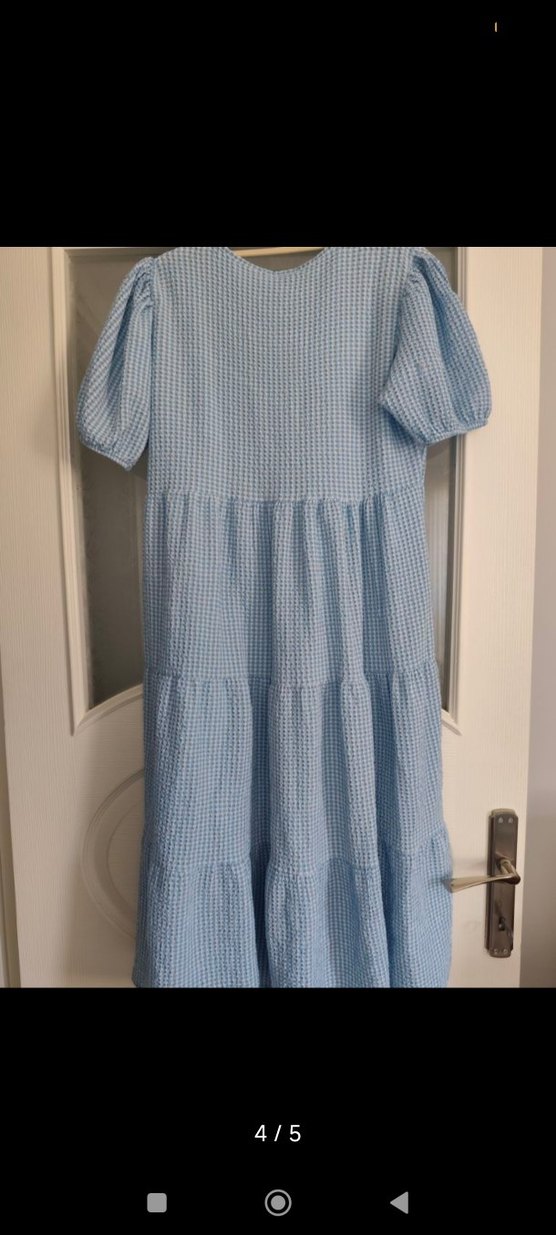 deniz kızı marka pötikare elbise - Görsel 4