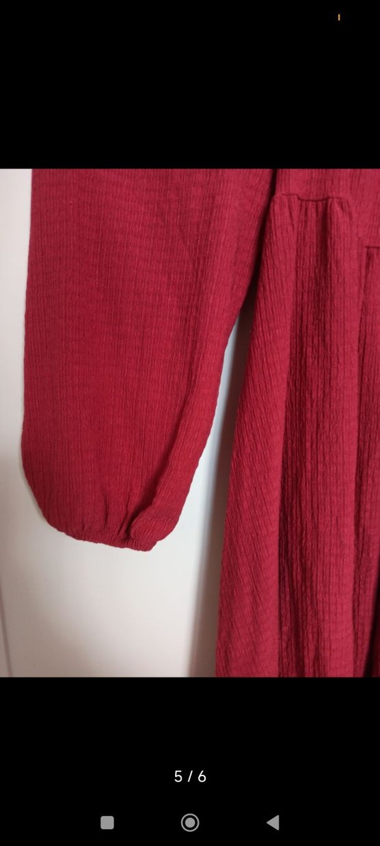 Lcw kare yaka dokulu hamile elbisesi - Görsel 4