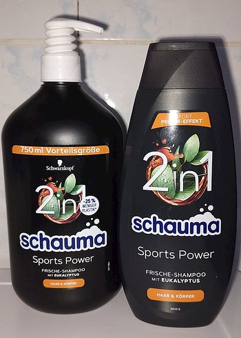 Schwarzkopf Schauma Sports Power 2'si 1 Arada Şampuan