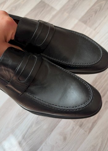Diğer Sik Siyah Deri Loafer