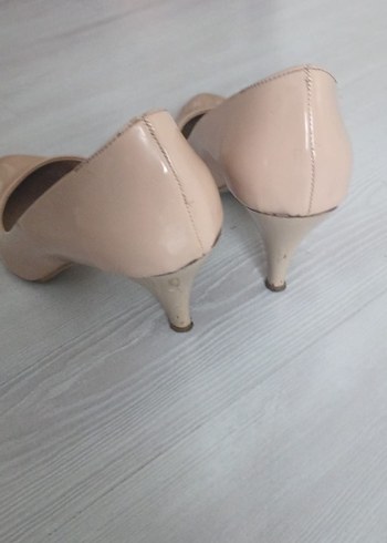 Bej Minimalist Stiletto Topuklu Kadın Ayakkabı - Görsel 2