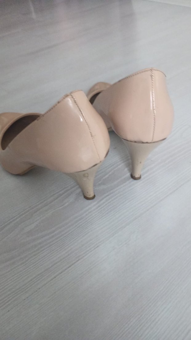 Bej Minimalist Stiletto Topuklu Kadın Ayakkabı - Görsel 2