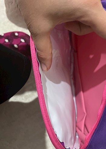 Mor ve Pembe Çocuk Okul Çantası - Görsel 4