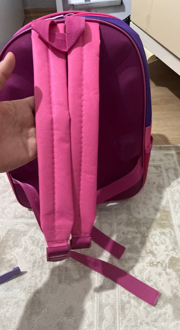 Mor ve Pembe Çocuk Okul Çantası - Görsel 2