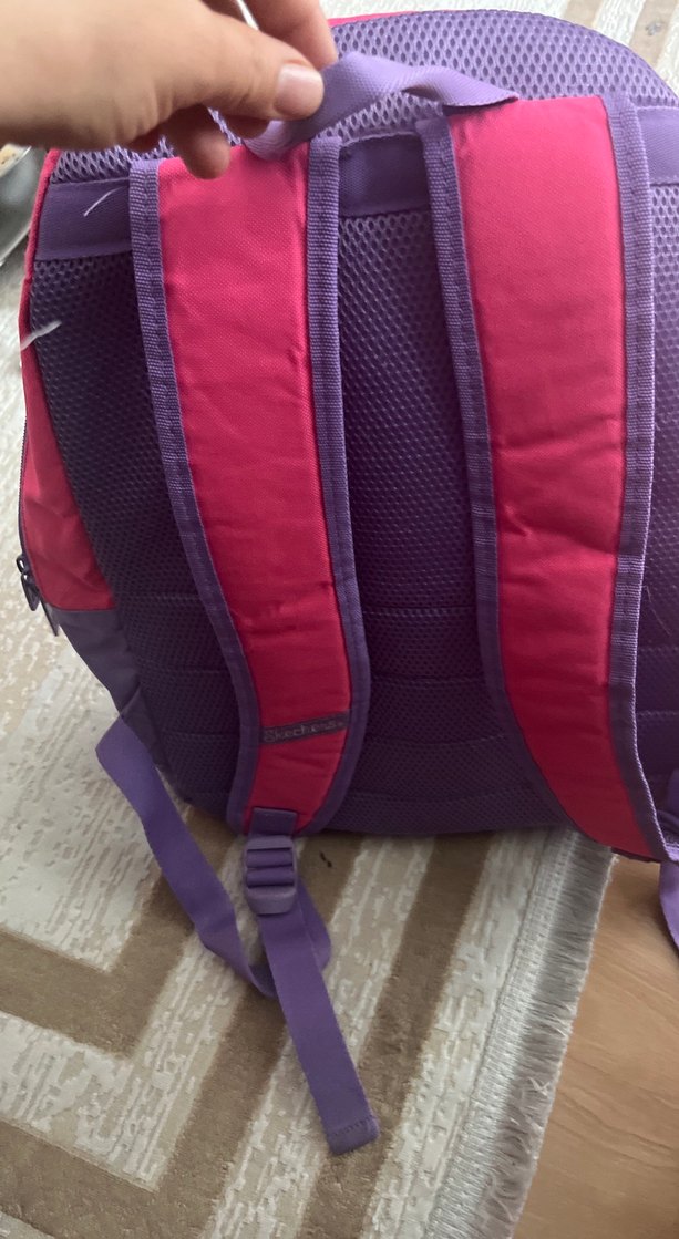 Fermuarlı Pembe Kadın Sırt Çantası - Görsel 3