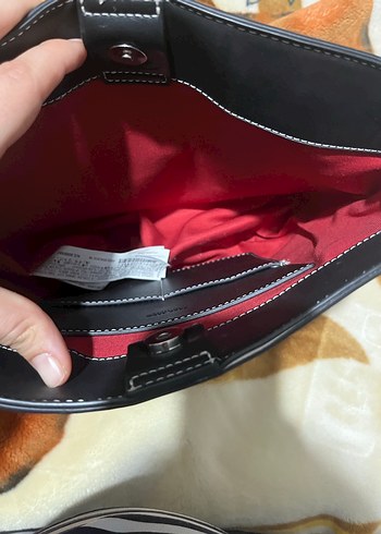 Tokalı Beyaz Deri Kadın Çanta - Görsel 4