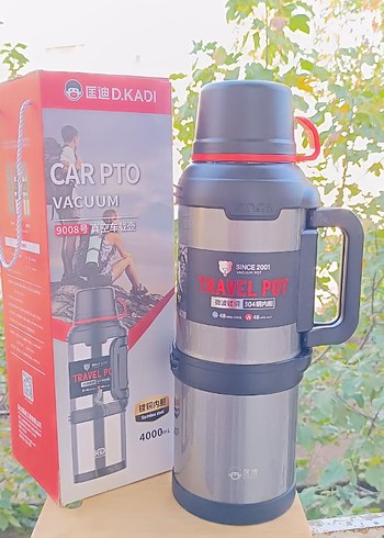 Gri Çocuk Termosu D.KADI 4000 ml - Görsel 2