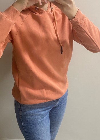 Kadın Kapüşonlu Sweatshirt - Görsel 2