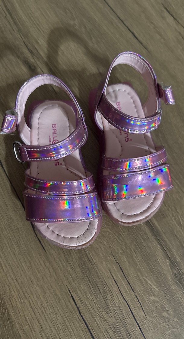 Kız Çocuk Mor Bağcıklı Sandalet - Görsel 2