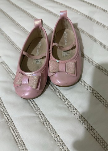 Pembe Kız Çocuk Tokalı Babet - Görsel 2