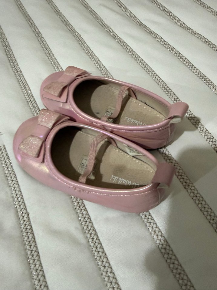 Pembe Kız Çocuk Tokalı Babet - Görsel 4