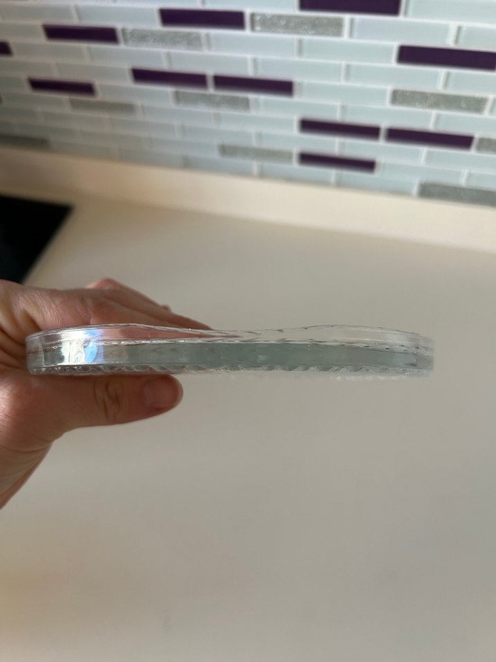 Vintage Desenli Cam Tabak Seti - 6 Adet - Görsel 4