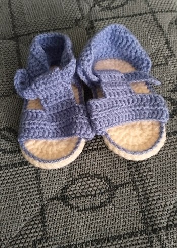 Mavi Triko bebek Terlik - Görsel 2