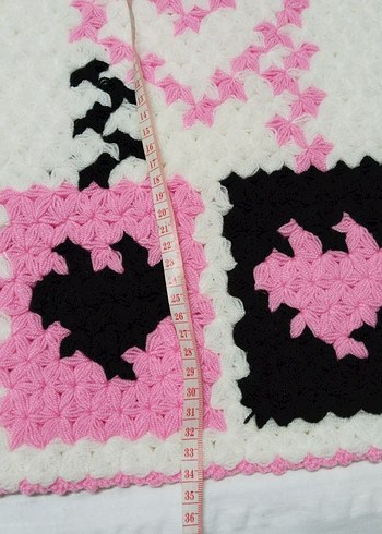 Pembe Detaylı El Örgüsü Banyo Süngeri Çeyizlik lif - Görsel 6