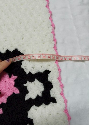 Pembe Detaylı El Örgüsü Banyo Süngeri Çeyizlik lif - Görsel 5