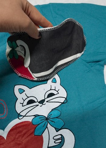 Renkli Baskılı Bayan Kısa Kollu Pijama Takımı - Görsel 5