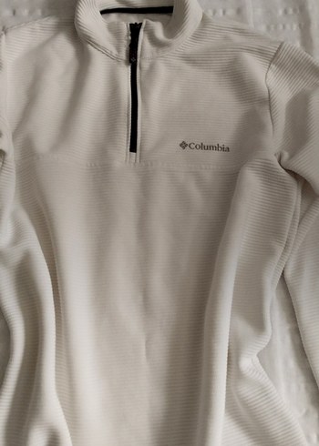 Columbia Beyaz Fermuarlı Sweatshirt - Görsel 3