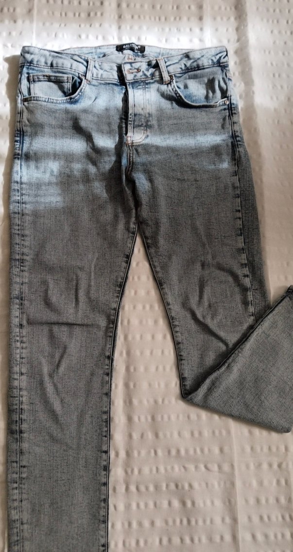 Gri Regular Fit Erkek Kot Pantolon - Görsel 3