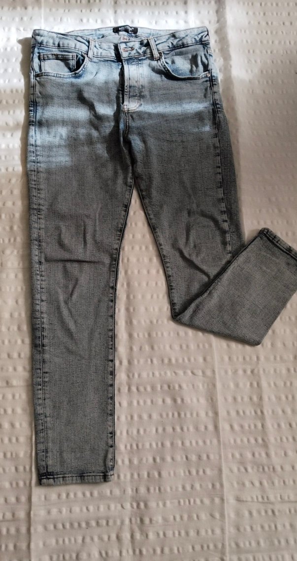 Gri Regular Fit Erkek Kot Pantolon - Görsel 2