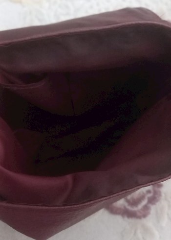 lcw Zincir Detaylı Bordo Deri Kadın Çanta - Görsel 5