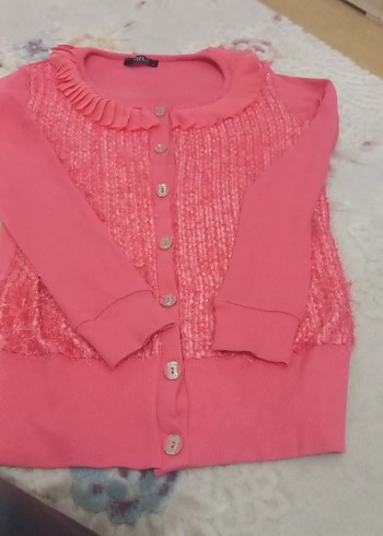 Pembe Nakışlı kadin hirka - Görsel 2