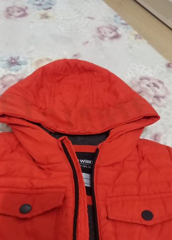 turuncu Erkek Çocuk Kapüşonlu Mont - Görsel 5