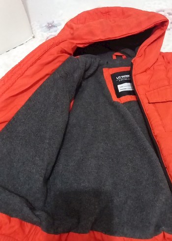 turuncu Erkek Çocuk Kapüşonlu Mont - Görsel 7