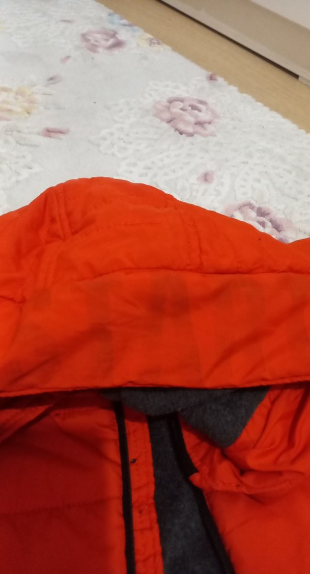 turuncu Erkek Çocuk Kapüşonlu Mont - Görsel 4