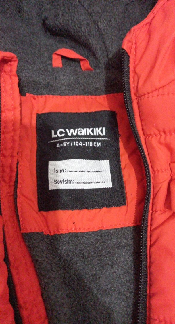 turuncu Erkek Çocuk Kapüşonlu Mont - Görsel 2