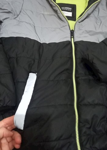 Kapüşonlu Fermuarlı Gri Erkek Çocuk Ceketi - Görsel 2