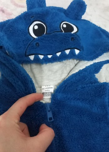 Mavi Kürklü Bebek Tulumu - Görsel 2