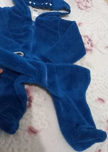 Mavi Kürklü Bebek Tulumu - Görsel 3