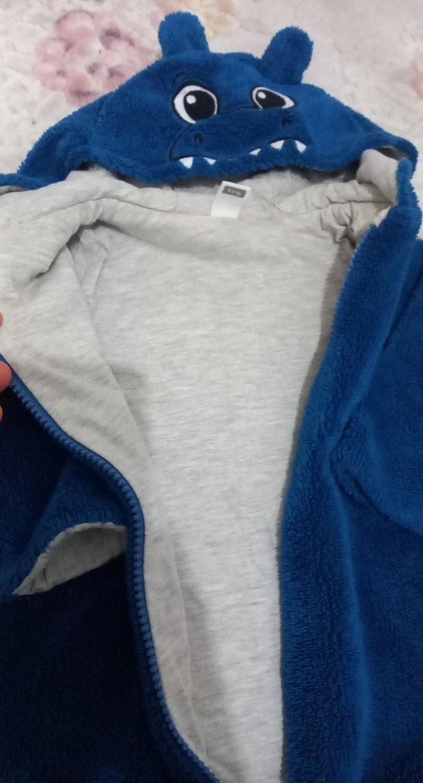 Mavi Kürklü Bebek Tulumu - Görsel 4