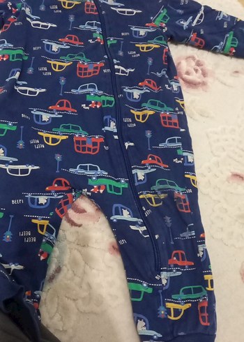 Renkli Baskılı Fermuarlı Bebek Tulumu - Görsel 5