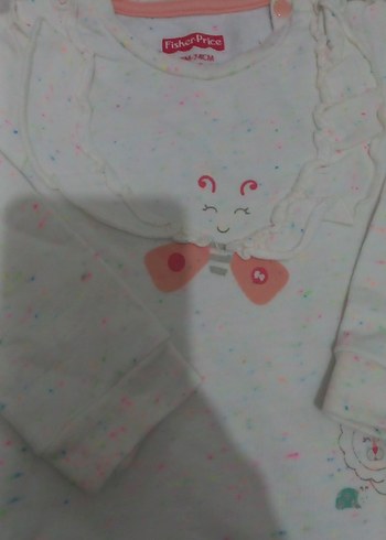 Kız Çocuk Beyaz Fırfırlı Sweatshirt - Görsel 4