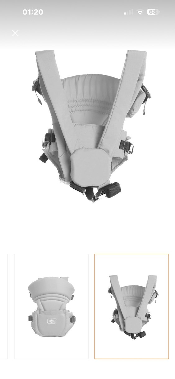 Gri Baby Plus Bebek Taşıyıcı - Görsel 3