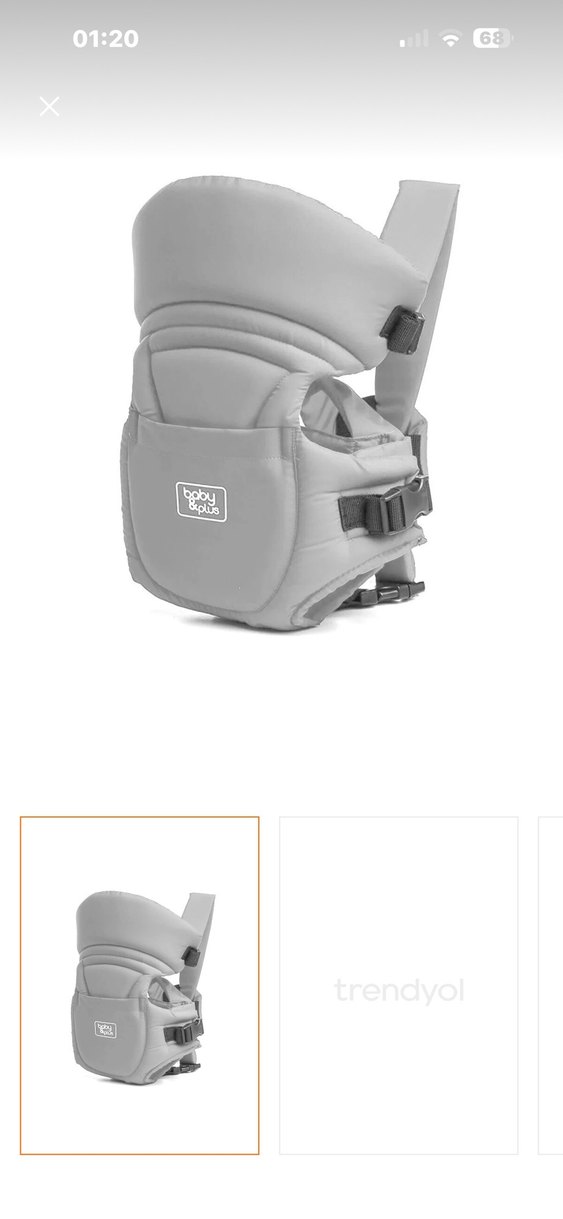 Gri Baby Plus Bebek Taşıyıcı - Görsel 2